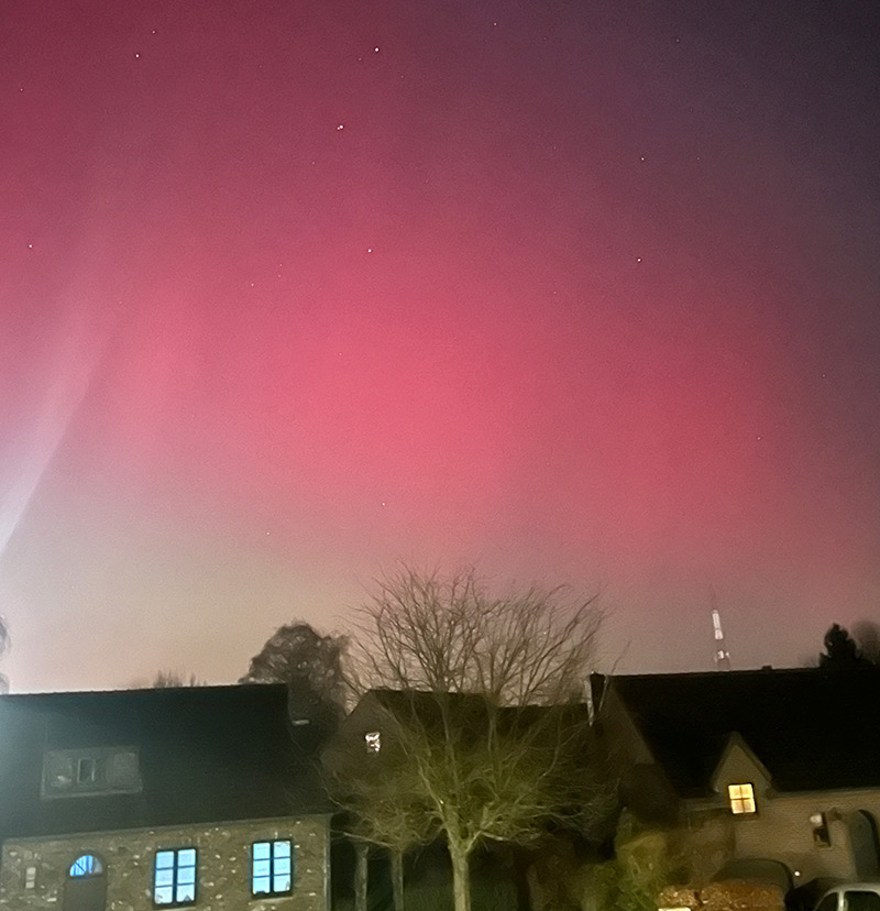 Aurores boréales à Beez